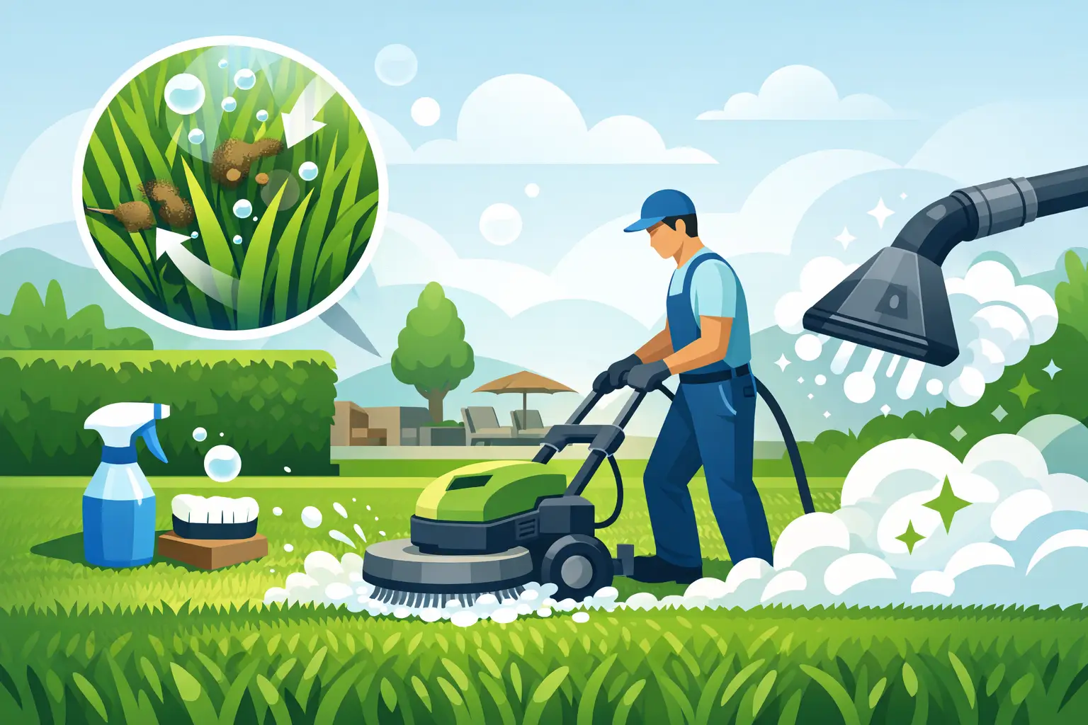 Artificial Grass Deep Cleaning Service