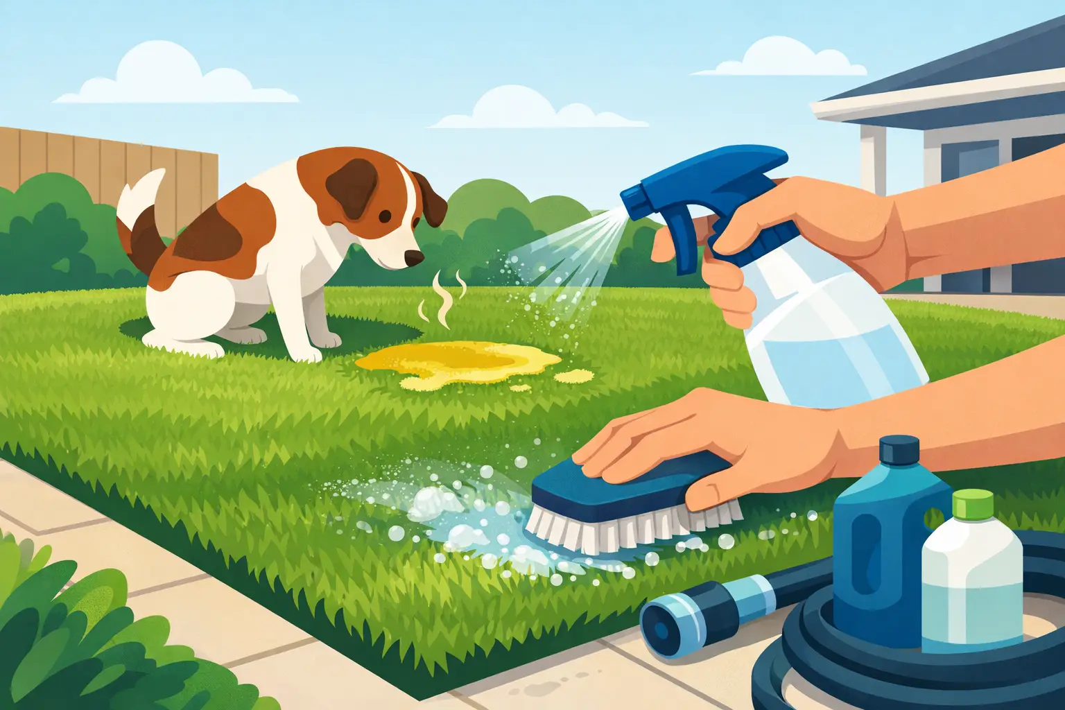 How to Remove Dog Urine From Turf Fast