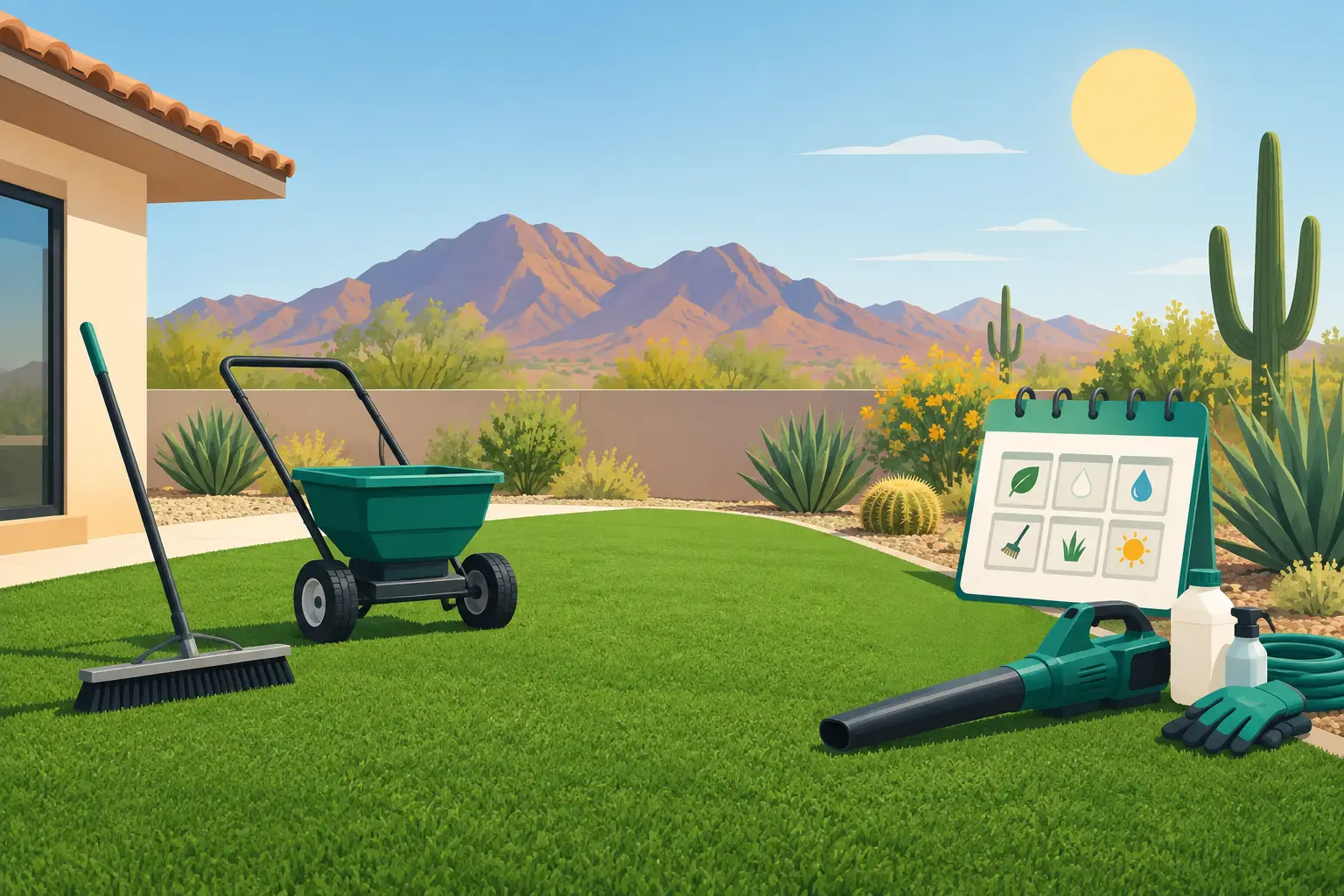 Artificial Turf Maintenance Schedule for Arizona